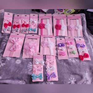 Assorted Colorful Hair Bow Set for Kids